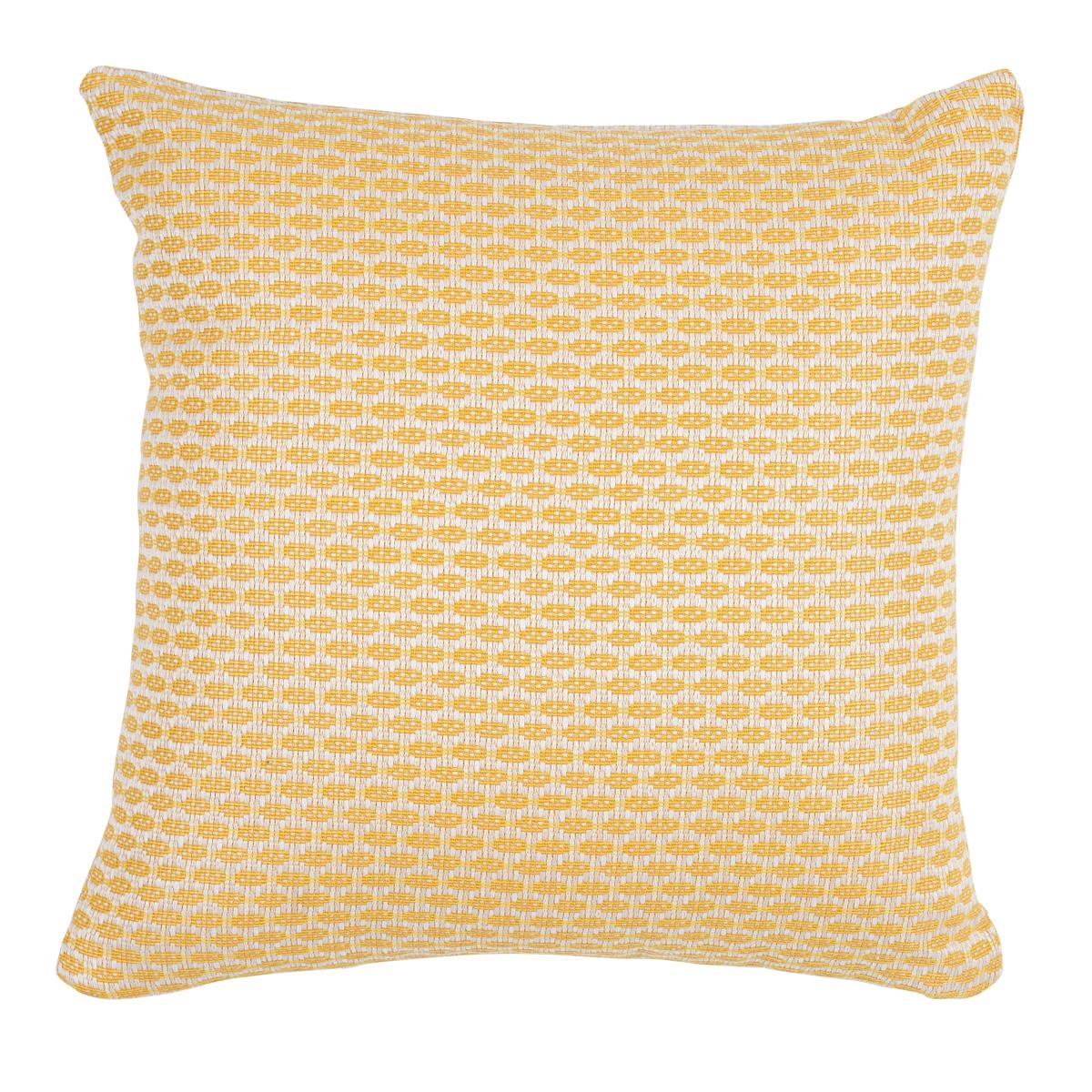 Schumacher Hickox Indoor/Outdoor Yellow 20" x 20" Pillow