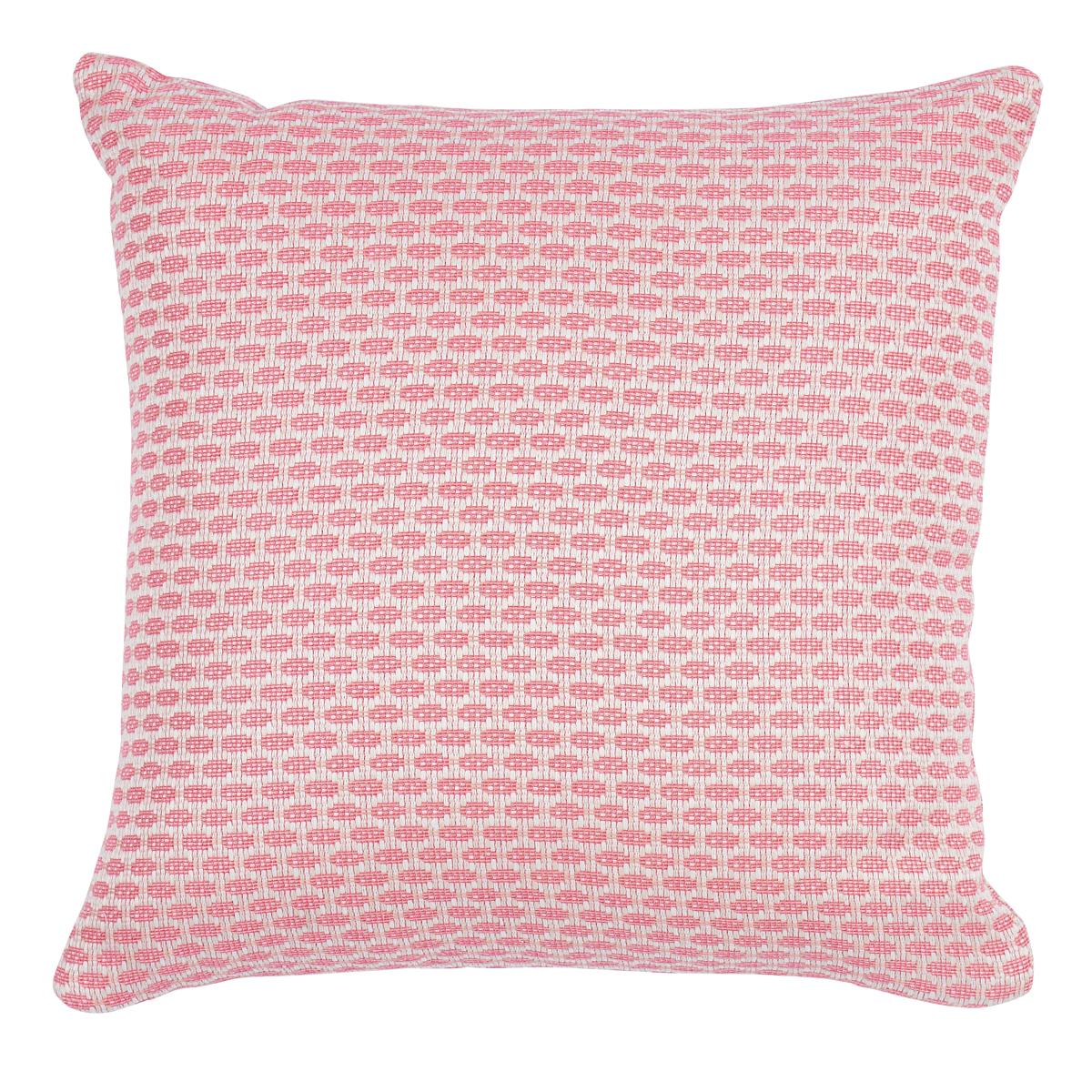 Schumacher Hickox Indoor/Outdoor Coral 16" x 16" Pillow