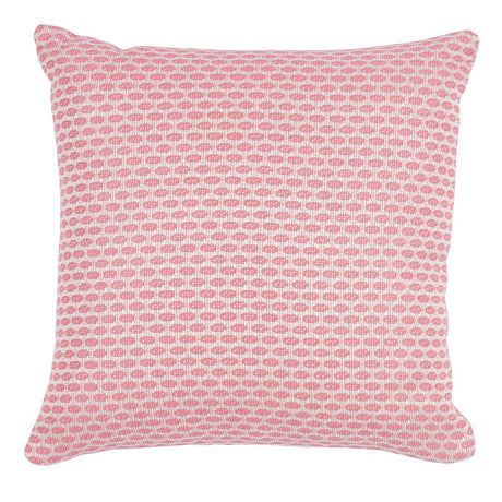 Schumacher Hickox Indoor/Outdoor Coral 16" x 16" Pillow