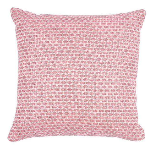 Schumacher Hickox Indoor/Outdoor Coral 18" x 18" Pillow