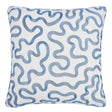 Schumacher Navy On Ivory 20" x 20" Riley Pillow