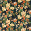 Sanderson Emperor Peony Midnight/Apricot Fabric
