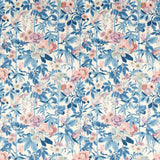 Sanderson Bamboo & Bird China Blue /Lotus Pink Fabric