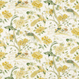 Sanderson Indienne Peacock Gosling Yellow Fabric