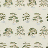 Sanderson Penjing Scallion Green Fabric