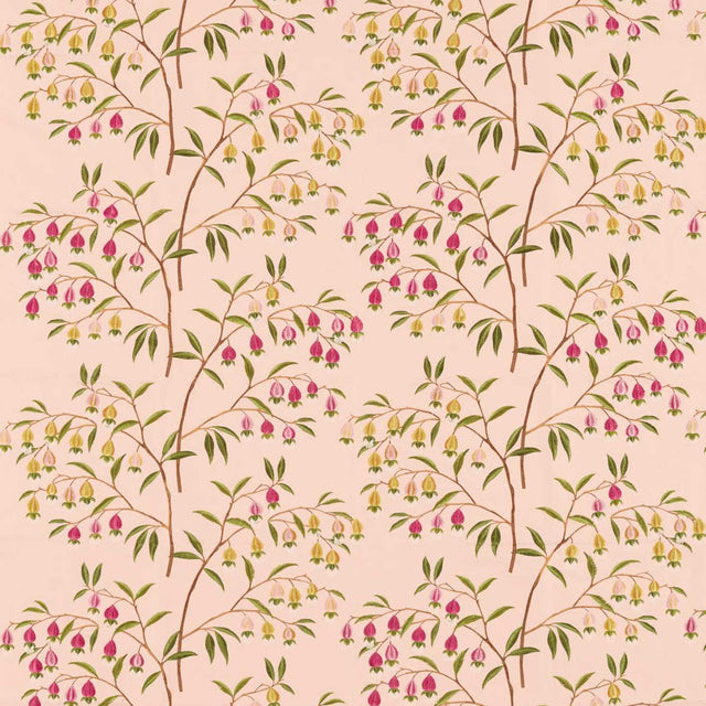 Sanderson Chinese Lantern Peach Blossom Fabric