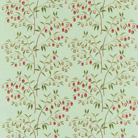 Sanderson Chinese Lantern Mint & Apricot Fabric