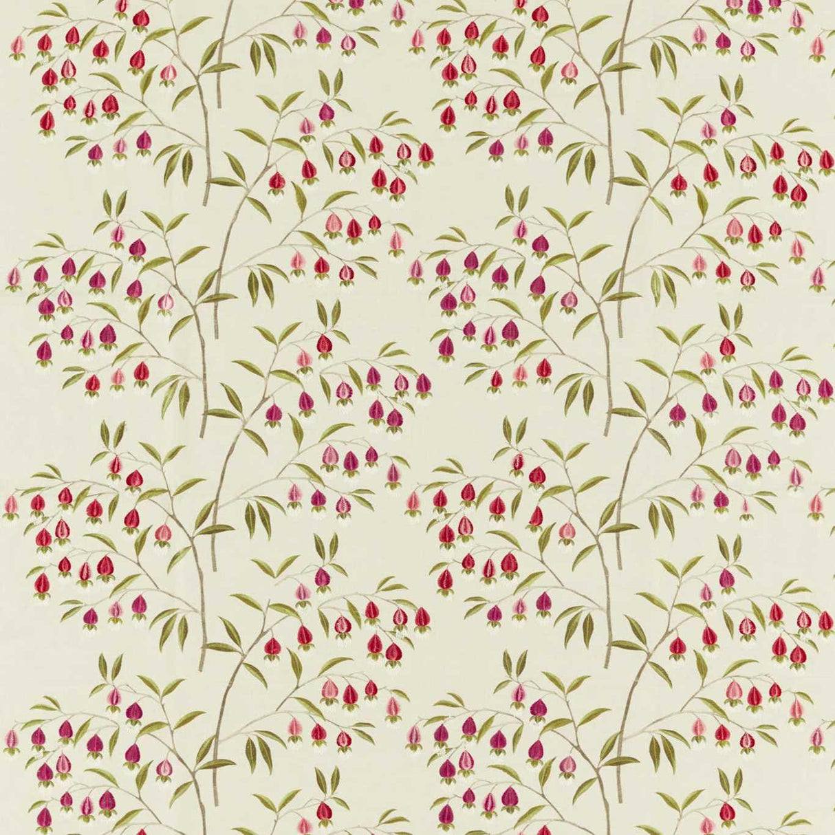 Sanderson Chinese Lantern Wild Plum Fabric
