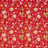 Sanderson Chinoiserie Hall Cinnabar Red Fabric