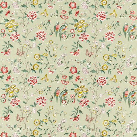 Sanderson Chinoiserie Hall Bamboo & Rose Fabric