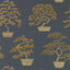 Sanderson Penjing Ink Black/Gold Wallpaper