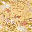 Sanderson Crane & Frog Honey/Olive Wallpaper