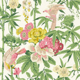 Sanderson Bamboo & Birds Scallion Green Wallpaper