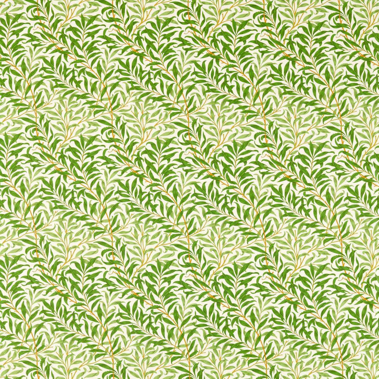 Morris & Co Willow Bough Leaf Green Fabric