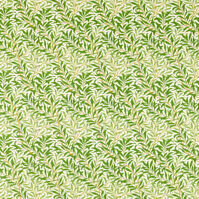 Morris & Co Willow Bough Leaf Green Fabric