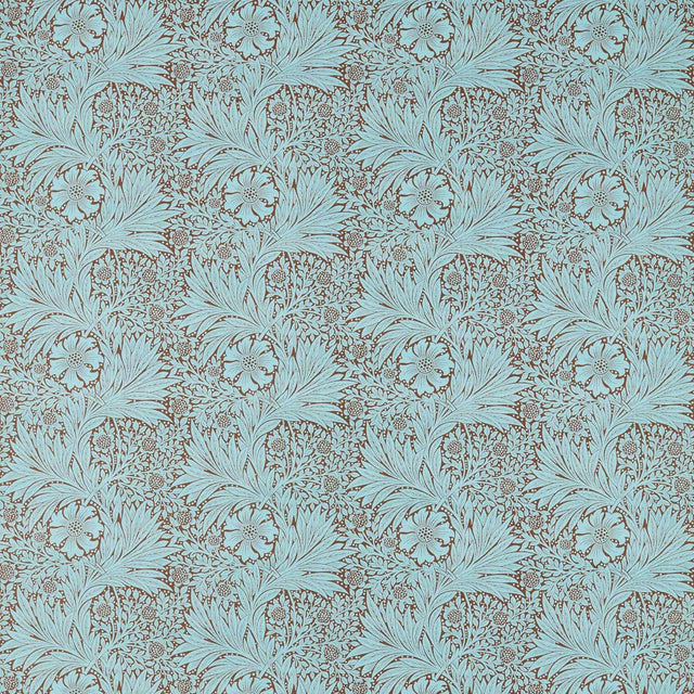 Morris & Co Marigold Sky/Chocolate Fabric