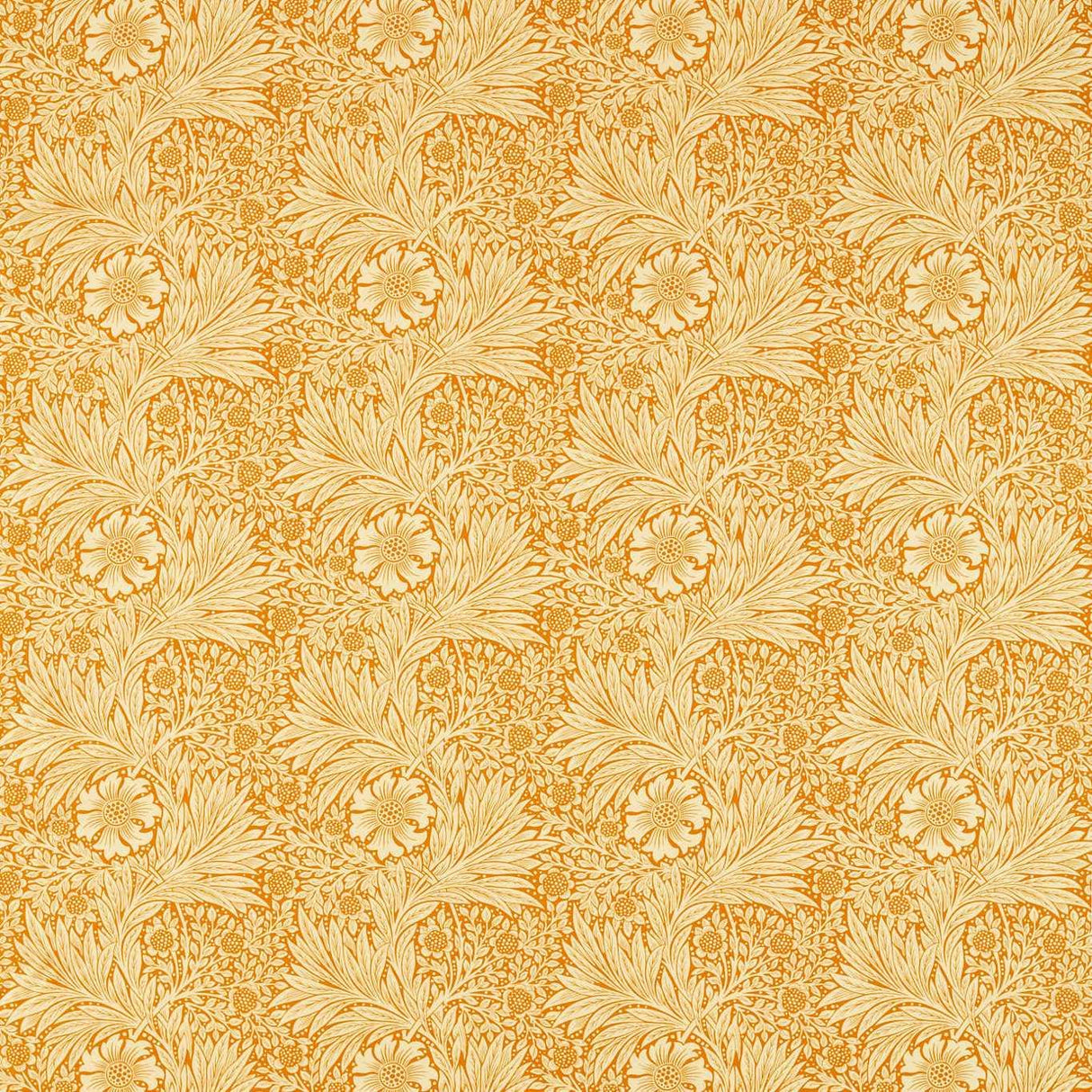 Morris & Co Marigold Cream/Orange Fabric