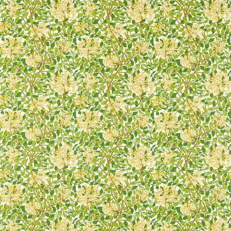 Morris & Co Honeysuckle Cream/Chocolate Fabric