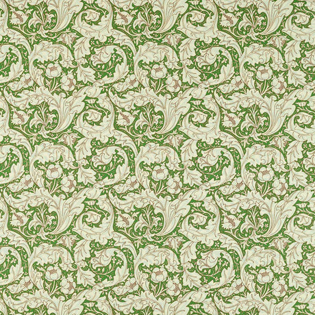 Morris & Co Bachelors Button Leaf Green/Sky Fabric