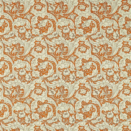 Morris & Co Bachelors Button Burnt Orange/Sky Fabric