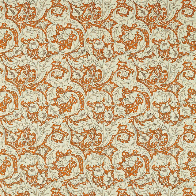 Morris & Co Bachelors Button Burnt Orange/Sky Fabric