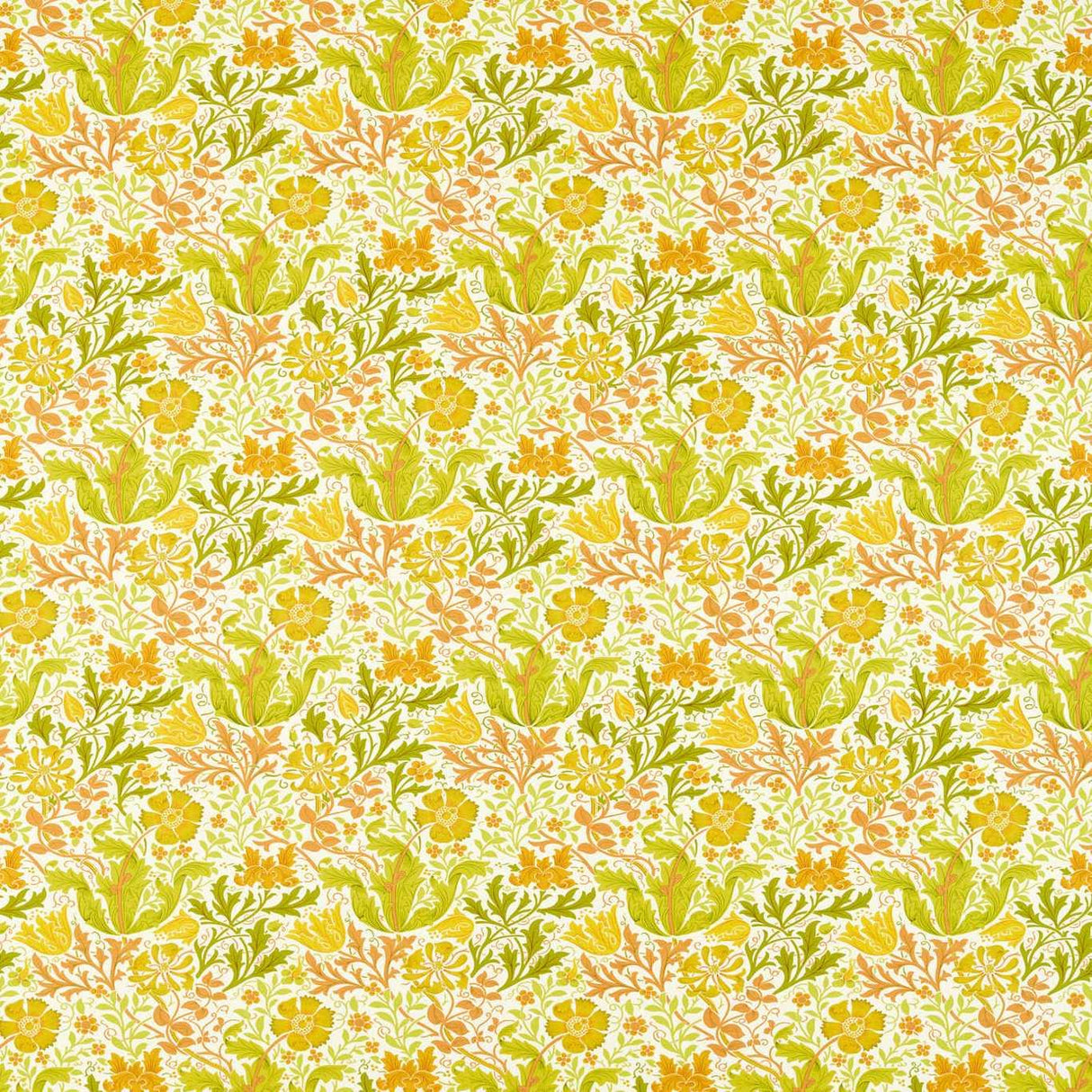 Morris & Co Compton Summer Yellow Fabric