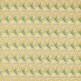 Morris & Co Daffodil Pink/Leaf Green Fabric