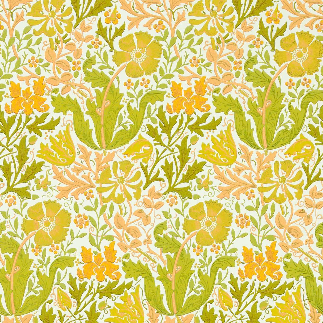 Обои Compton Brown&Orange от Morris &Co by Morris & Co