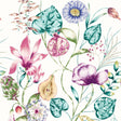 Harlequin Quitessence Lagoon/Cerise Wallpaper