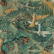 Zoffany Verdure Tapestry Green Fabric