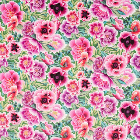 Harlequin Marsha Apple/Peony/Magenta Fabric