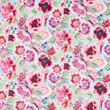 Harlequin Marsha Aqua/Peony/Magenta Fabric