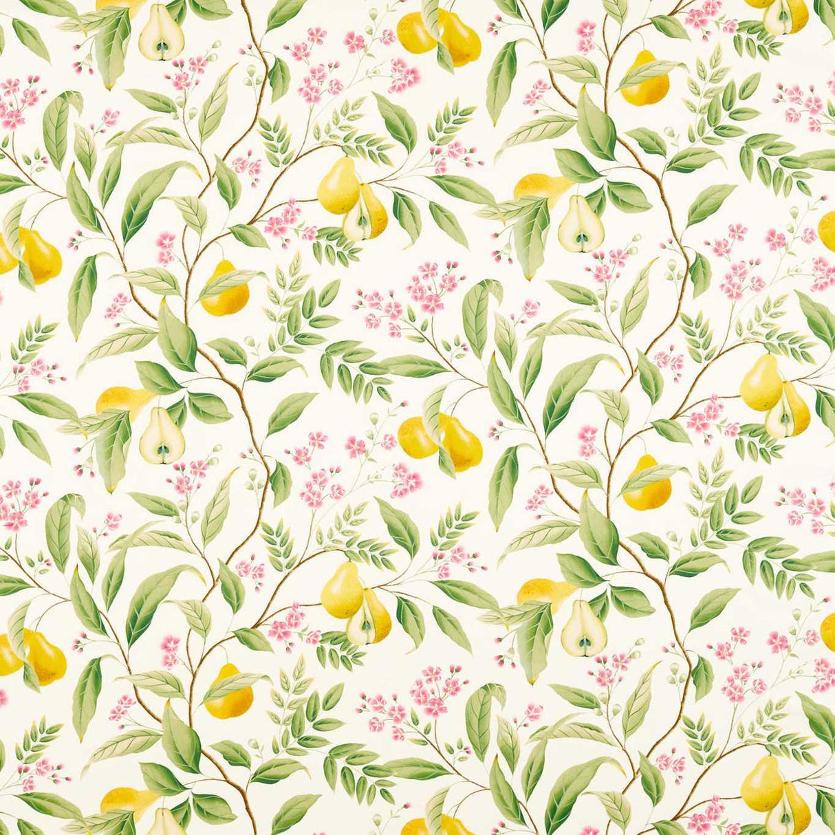 Harlequin Marie Fig leaf/Honey/Blossom Fabric