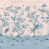 Harlequin Florence Powder/ China Blue Wallpaper