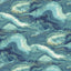 Harlequin Reflected Obsidian Azurite Wallpaper