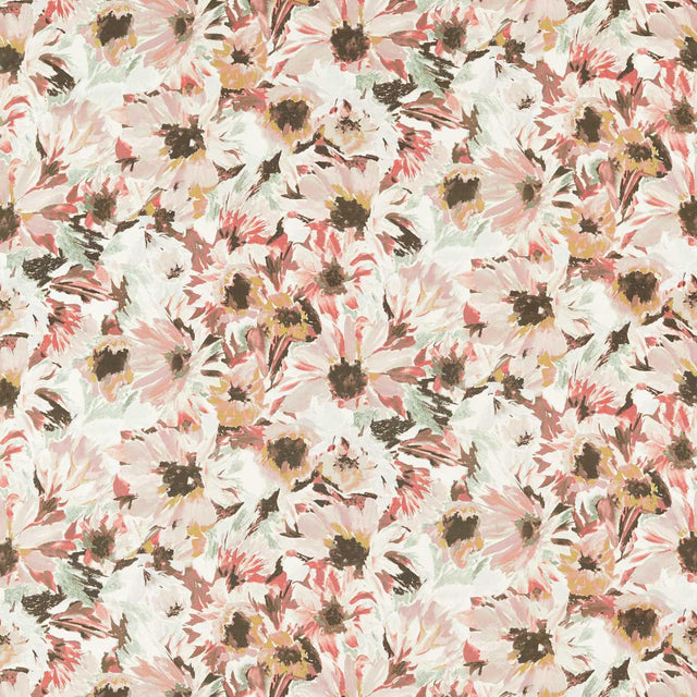 Harlequin Helianthus Moonstone/Succulent/Bleached Coral Fabric