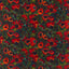 Harlequin Helianthus Vermillion/Harissa/Fig Leaf Fabric