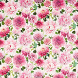 Harlequin Dahlia Blossom/Emerald/New Beginnings Fabric