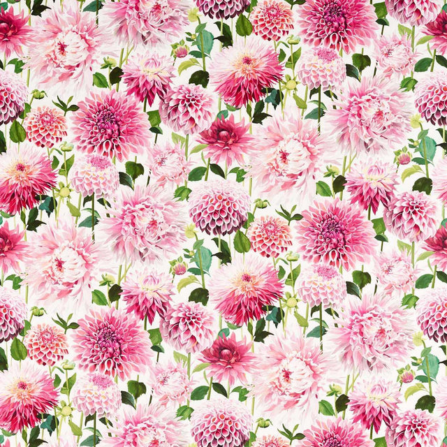 Harlequin Dahlia Blossom/Emerald/New Beginnings Fabric