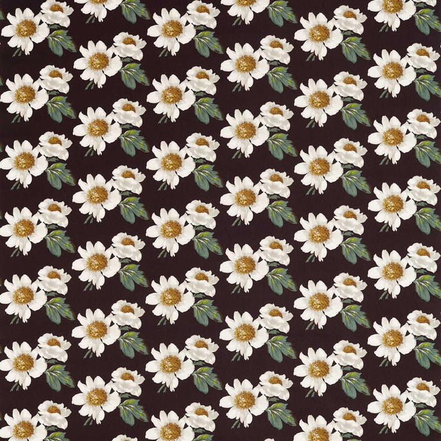 Harlequin Paeonia Black Earth/Fig Leaf/Nectar Fabric