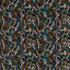 Harlequin Synchronic Black Earth/Bleached Coral/Moss Fabric