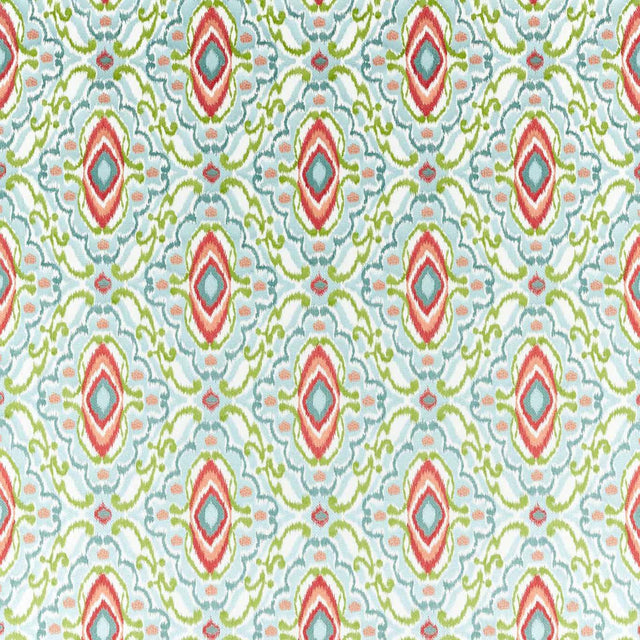 Harlequin Ixora Sky/Cascade/Vermillion Fabric