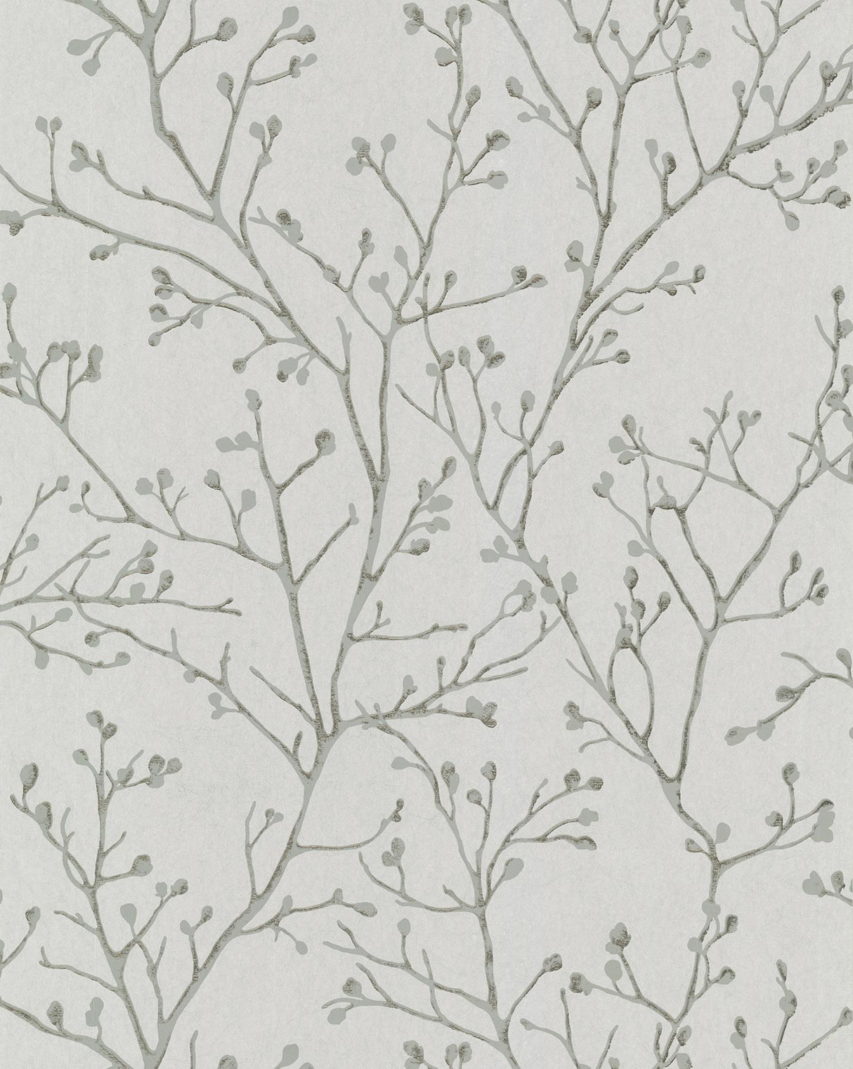 A-Street Prints Koura Platinum Branches Wallpaper