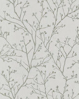 A-Street Prints Koura Platinum Branches Wallpaper