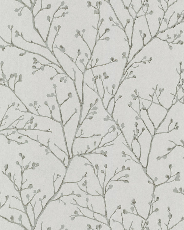 A-Street Prints Koura Platinum Branches Wallpaper