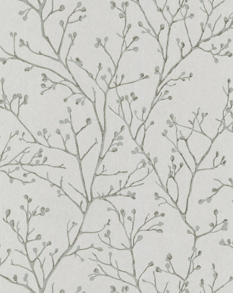 A-Street Prints Koura Branches Platinum Wallpaper