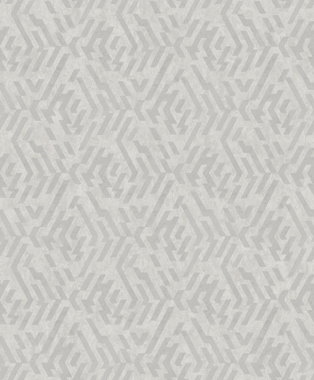 A-Street Prints Kila Grey Geometric Wallpaper