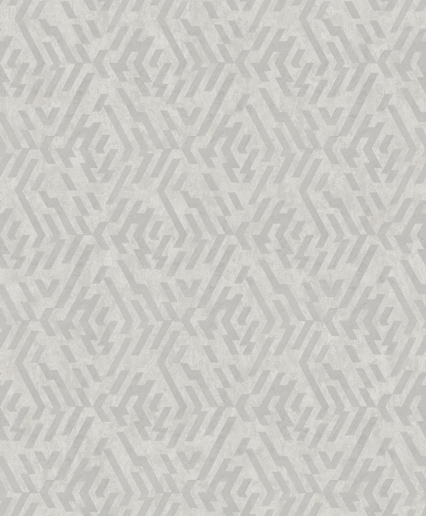 A-Street Prints Kila Geometric Grey Wallpaper