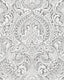 A-Street Prints Artemis Platinum Damask Wallpaper
