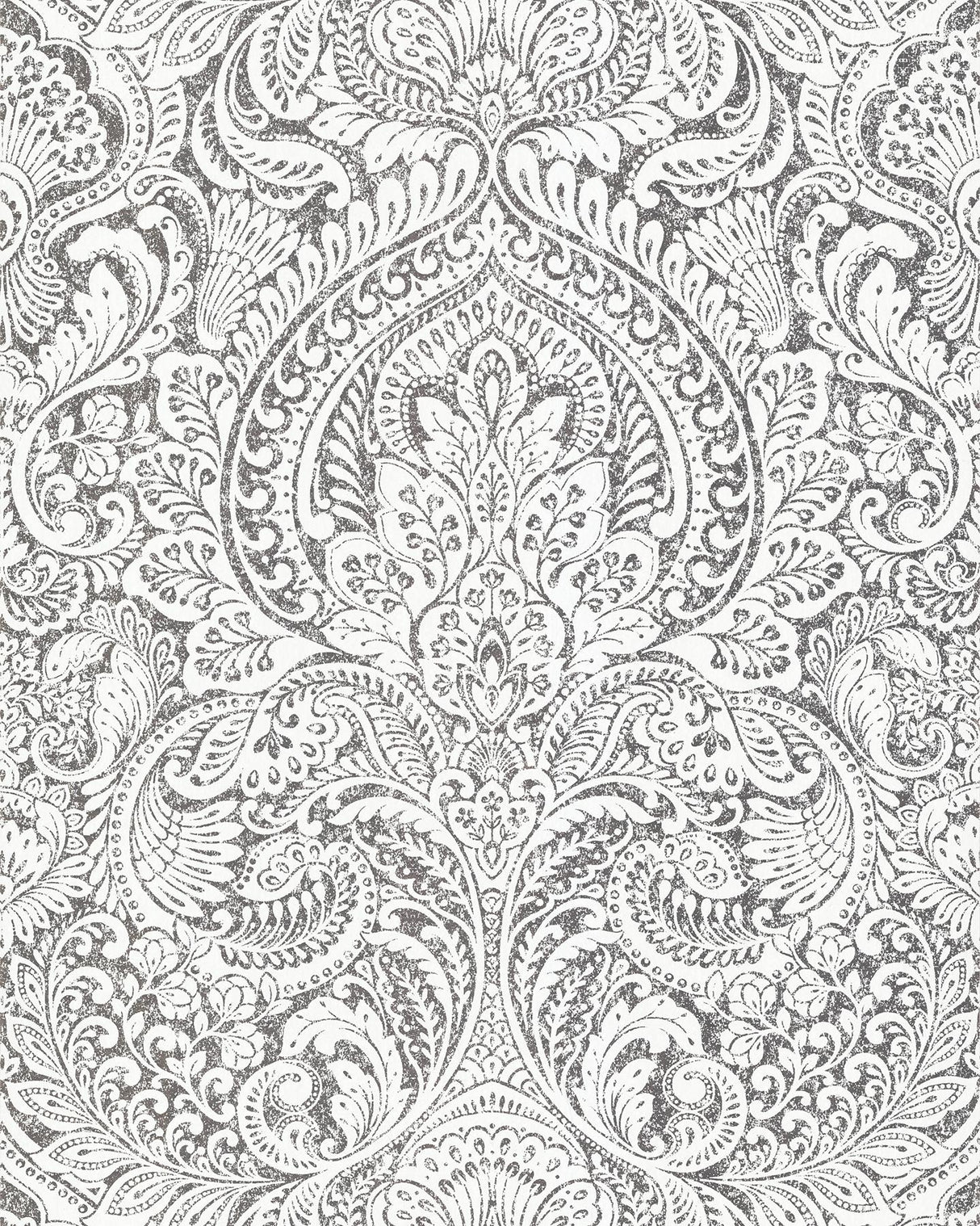 A-Street Prints Artemis Damask Platinum Wallpaper